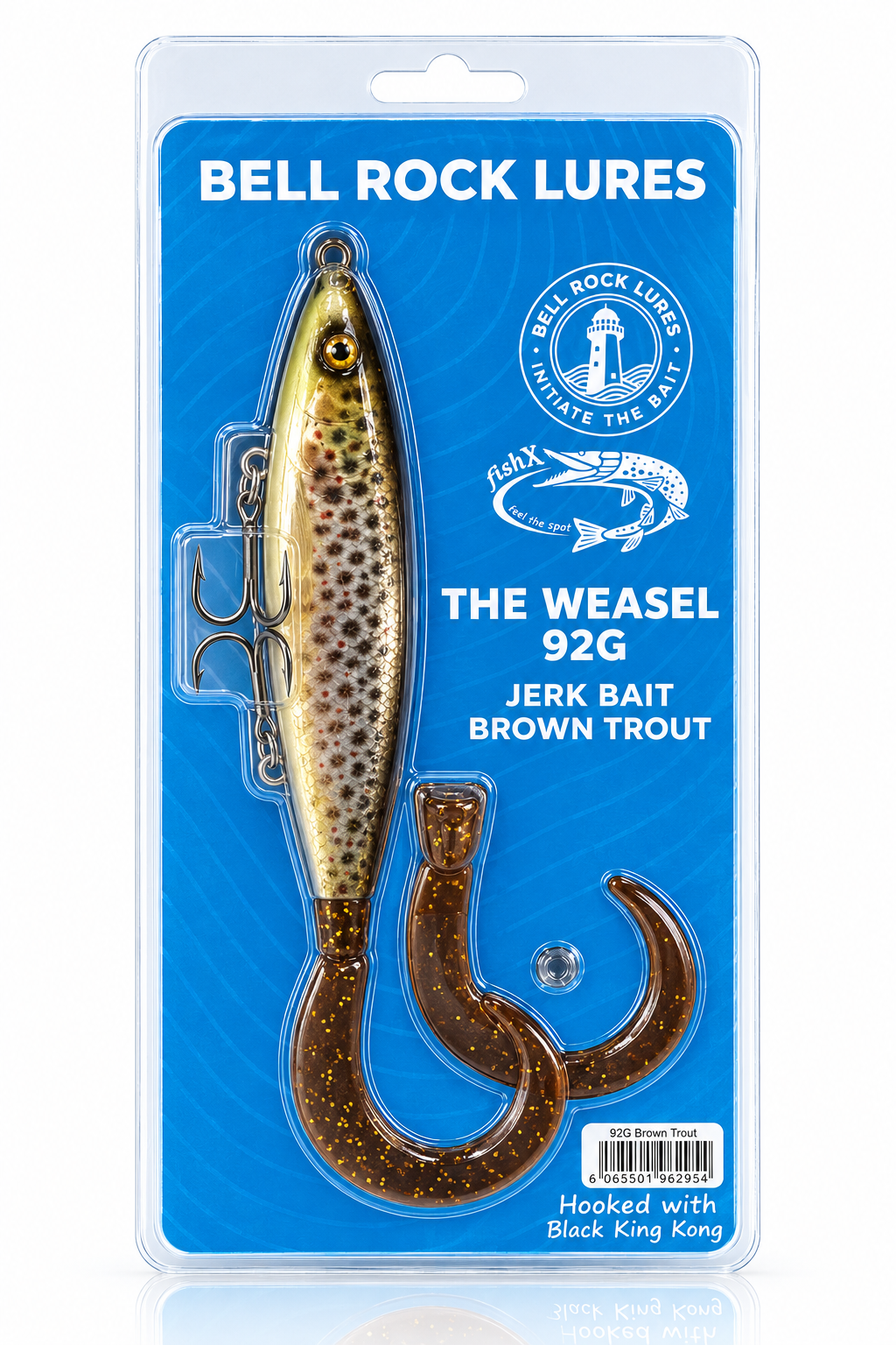 BELL ROCK LURES THE WEASEL 92g   jerk bait