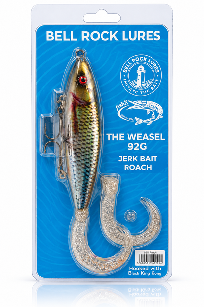 BELL ROCK LURES THE WEASEL 92g   jerk bait